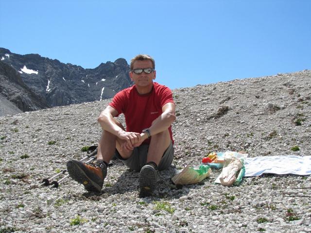 Franco beim Mittagessen