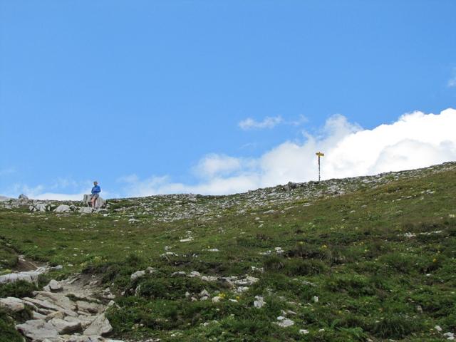 Blick von Punkt 2513 m.ü.M. hinauf zur Fanezfurgga