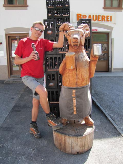 Franco bei der Brauerei Monstein