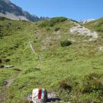 Wanderweg immer gut ersichtlich und Markierungen sind auch vorhanden