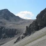 Blick zur Büelenfurgga. Dort führt unsere Wanderung aber nicht