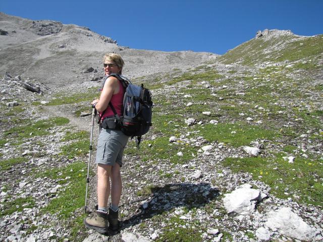 endlich wird es ein bisschen Alpiner. Mäusi ist zufrieden