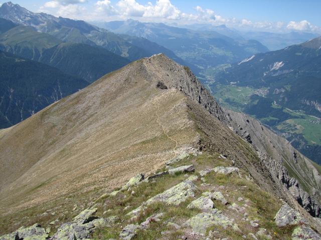 kurz vor Muchetta wird der Bergpfad nun definitv Alpiner