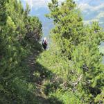 wir haben Drosmäder hinter uns gelassen und wandern nun Richtung Jenisberger Alp