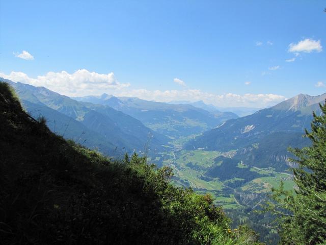 grandiose Aussicht Richtung Filisur und Alvaneu