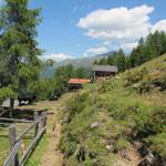 wir haben die Alphütten der Jenisberger Alp erreicht