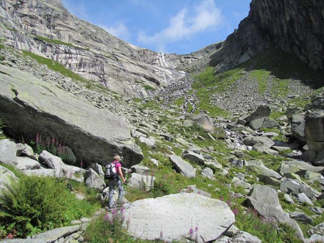 nun wird der Weg steiler