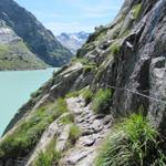 der Westuferweg ist teilweise eine bisschen ausgesetzt