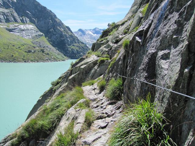 der Westuferweg ist teilweise eine bisschen ausgesetzt