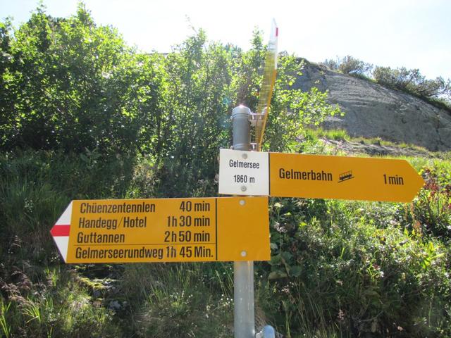 wir haben die Staumauer des Gelmersee auf 1860 m.ü.M. erreicht