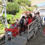 bei der Bergstation der Gelmerbahn heisst es nun einsteigen