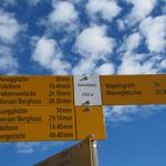 Wegweiser auf dem Grimselpass 2165 m.ü.M.