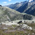 Tiefblick zum Grimsel- und Räterichsbodensee