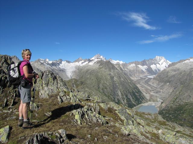 Mäusi ist von der Aussicht begeistert