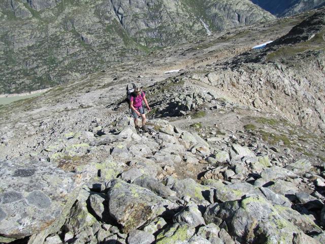 der Bergpfad ist aber gut erstellt und nicht ausgesetzt