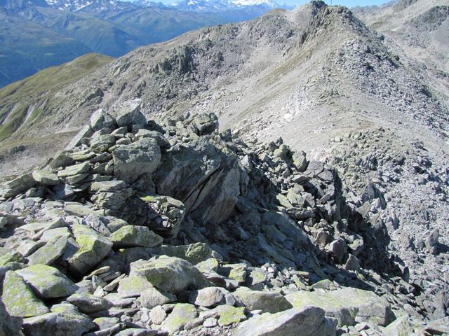 wir wandern nun abwärts und Richtung Triebtenseelücke