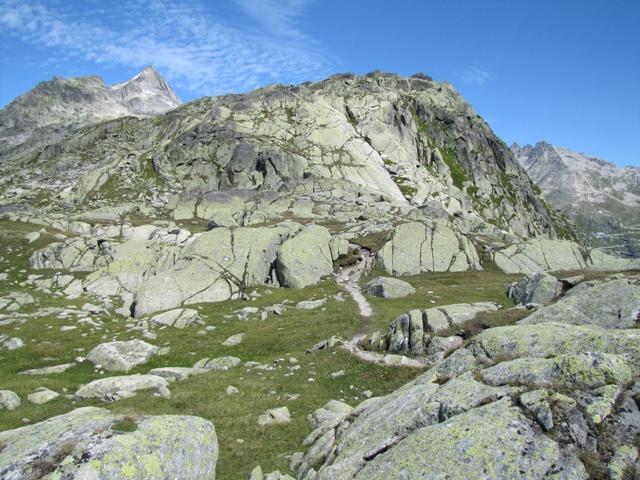 der Weg ist gut markiert und immer gut ersichtlich