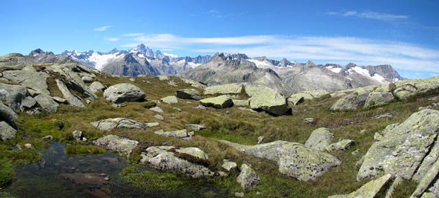 Breitbildfoto bei Punkt 2481 m.ü.M.