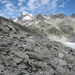 das letzte Stück der Wanderung führt nun über Geröll und Blockschutt