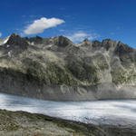 super schönes Breitbildfoto mit Rhonegletscher, Dammastock, Galenstock, Sidelenhorn, rechts Gross Muttenhorn mit Muttgletscher