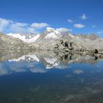 letzer Blick vom spiegel glatten Grätlisee 2661 m.ü.M. zum Galenstock