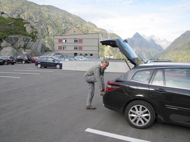 beim Parkplatz Grimsel Hospitz