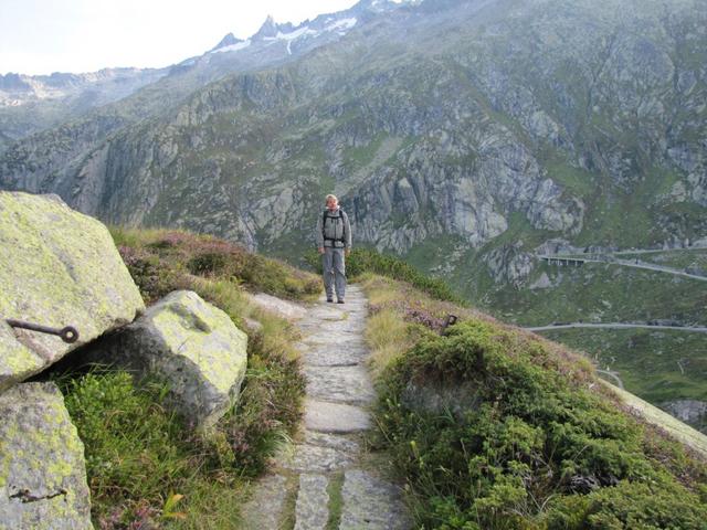 Mäusi auf dem gut ausgebauten Weg