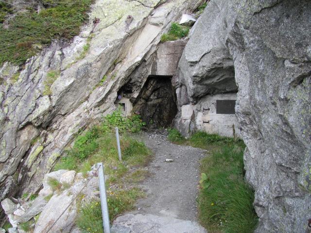 wir haben den kleinen Tunnel erreicht