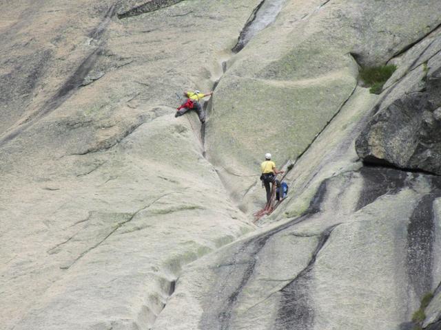 dieses Gebiet ist wegen dem festen Granit ein Kletter Eldorado