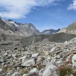 kurz vor der Zunge des Unteraargletscher