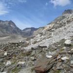 der Weg führt einen nun wieder runter zum Gletscher