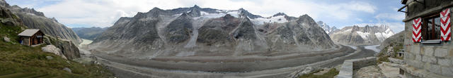 Super grandioses Breitbildfoto von der Hütte aus gesehen