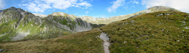 Breitbildfoto bei Hinnerdistel auf 2480 m.ü.M.