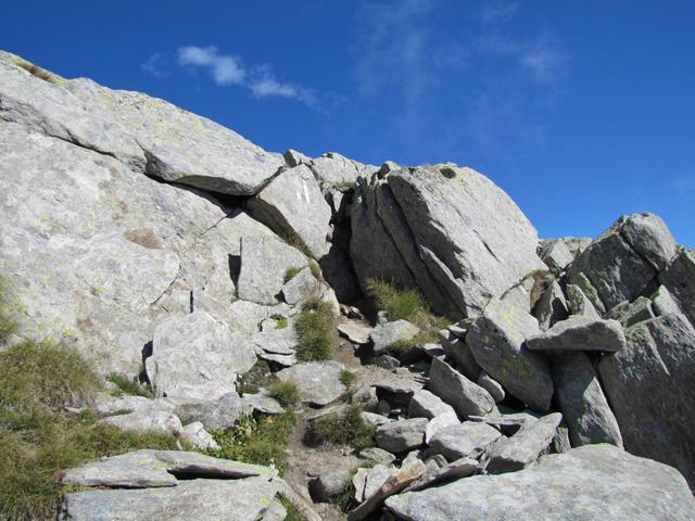 die "schwierigste" Passage, der ganzen Wanderung