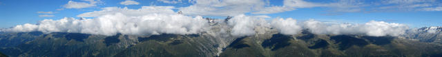 wunderschönes Breitbildfoto ins Goms und in die Berner Alpen