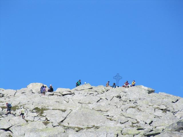 Blick hinauf zum Brudelhorn