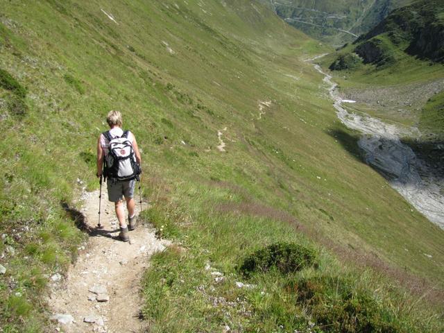 auf der ganzen Wanderung Bergweg immer gut bezeichnet und sichtbar