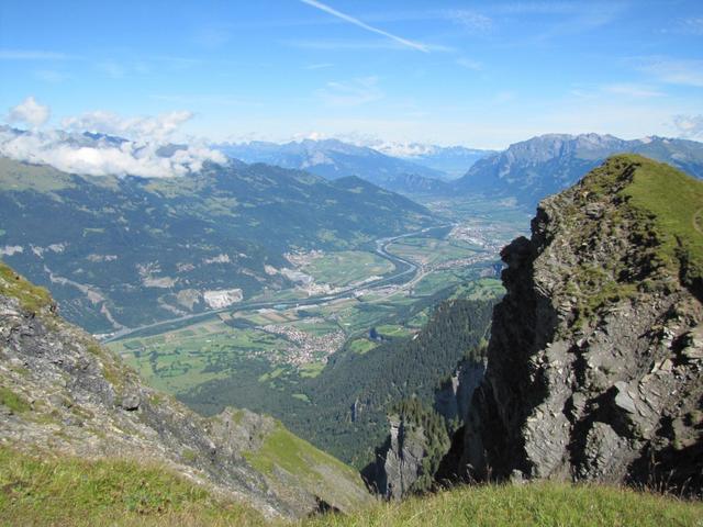 was für eine Aussicht in das Rheintal