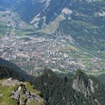 was für eine Aussicht auf Chur, das ca. 1700 Höhenmeter tiefer liegt!