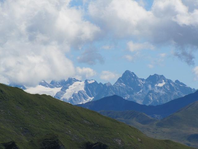 Blick Richtung Silvretta Gletscher und Piz Buin