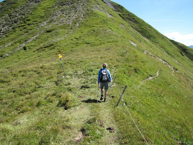 Mäuis hat Furgga bei Punkt 2166 m.ü.M. ereicht