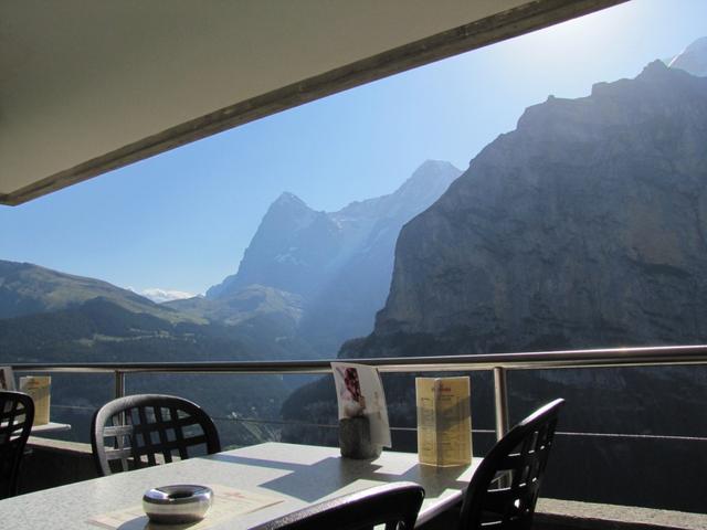 Blick zum Eiger mit kleiner Scheidegg