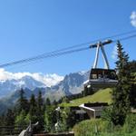 der Wanderweg, führt uns unter der Schilthornbahn hindurch