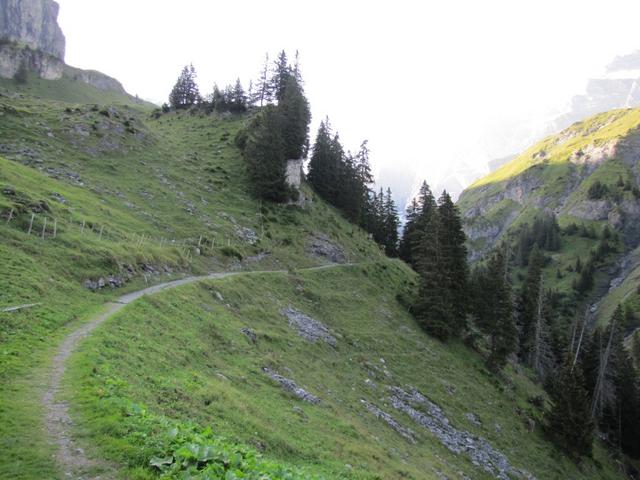 jetzt heisst es rein in die Gamchibachschlucht