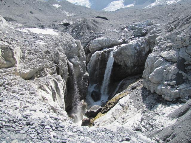 überall rauscht es. Die Bäche führen das Schmelzwasser in einer kleinen Schlucht zusammen