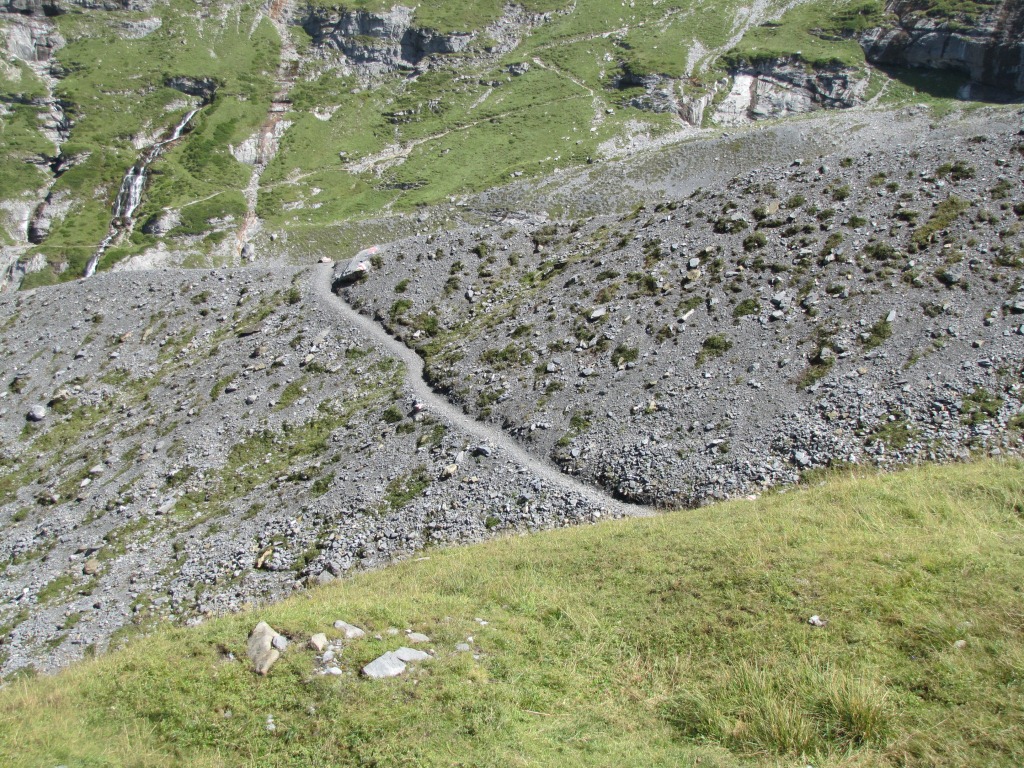 Blick zurück zu Punkt 2033 m.ü.M.