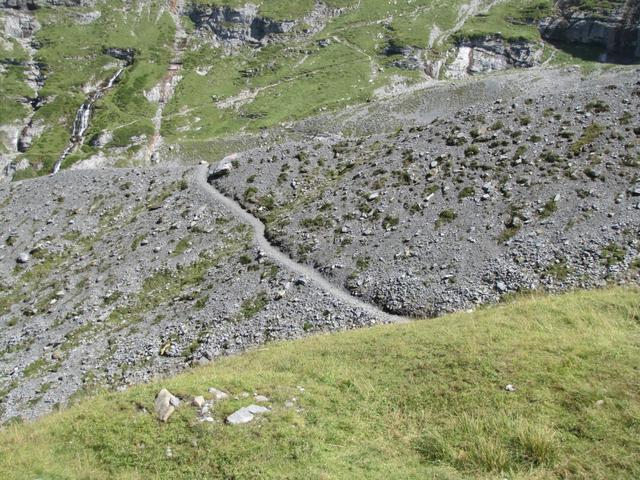 Blick zurück zu Punkt 2033 m.ü.M.