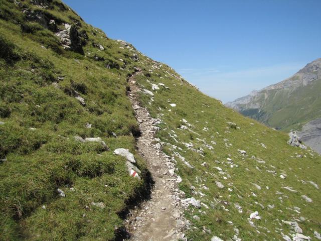 auf gutem Wege geht es nun aufwärts nach Oberloch