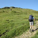 auf dem Weg zur oberen Bundalp