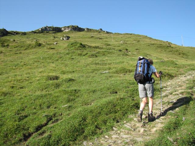 auf dem Weg zur oberen Bundalp